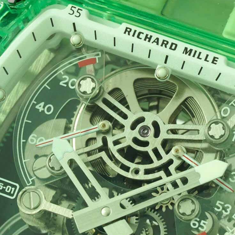 Richard Mille RM 56-01 Tourbillon Green Transparent Superior Replica - Image 4
