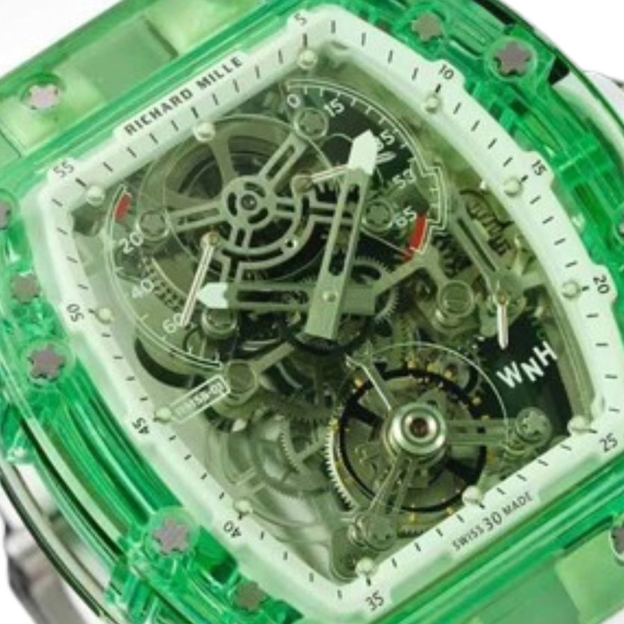 Richard Mille RM 56-01 Tourbillon Green Transparent Superior Replica - Image 8