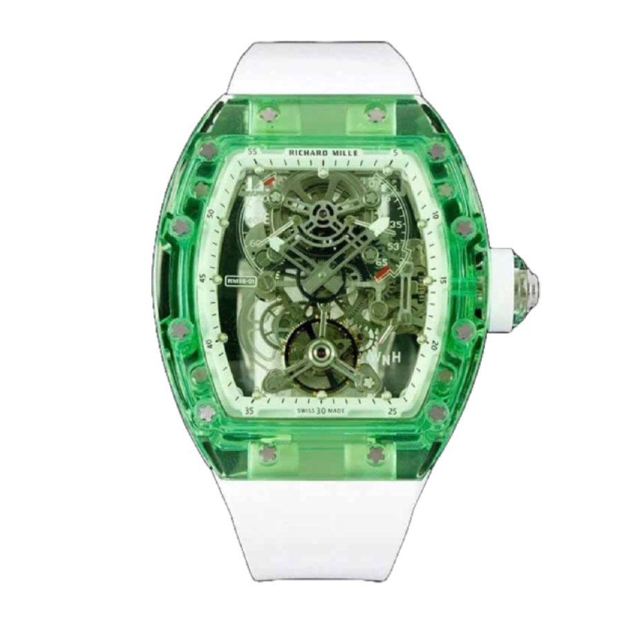 Richard Mille RM 56-01 Tourbillon Green Transparent Superior Replica - Image 6