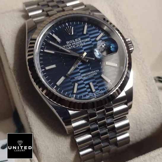 Rolex Datejust 126234 "Blue Dial Jubilee" Luxury Clone Quality rolex 126234 blue motif replica 3