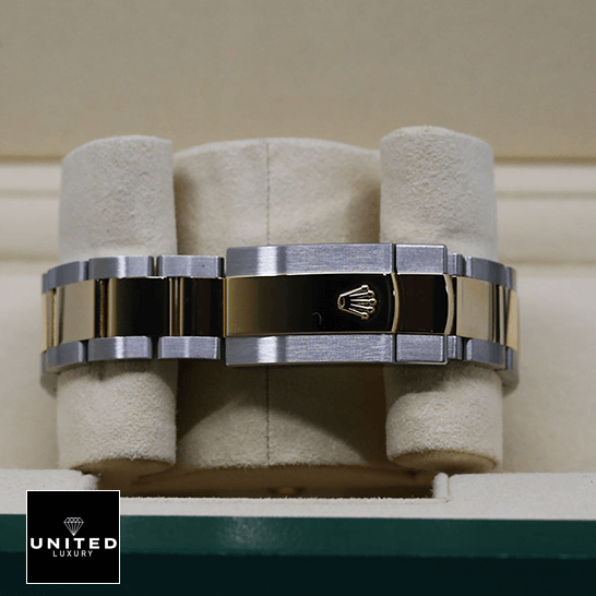 Rolex Datejust II 126303-0015 Precision Clone rolex datejust 126303 0015 replica clasp Rolex 126303-0015 Gold Stainless Steel Oyster Replica reverse view in rolex box