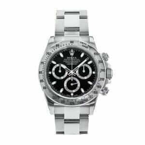 rolex-daytona-steel-black-dial-replica