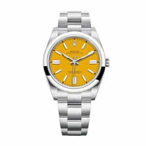 rolex-oyster-perpetual-orange-dial-124300-replica