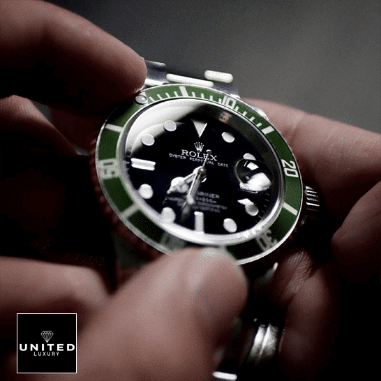 Rolex Submariner Date Kermit Black Dial 16610LV MK2 Replica