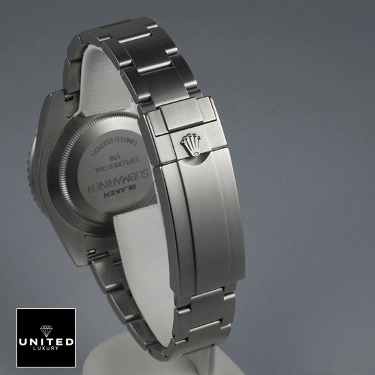 Rolex Submariner 6190 Blaken "Black Dial" Mirror Clone Quality Rolex Submariner Stainless Steel Oyster Bracelet Replica rolex logo on the buckle