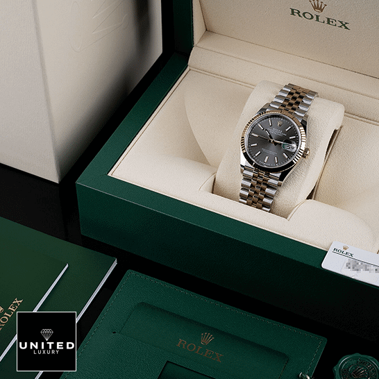 Rolex Datejust 126231 Two-Tone Fluted Bezel Detailed Replica rolex datejust 126231 steel gold automatic grey dial jubilee man Rolex Datejust 126231 Steel Gold Jubilee Bracelet Replica in the rolex box
