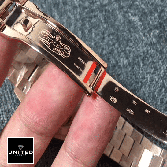 Rolex Day-Date 118139 "Chocolate Dial" Near Original Replica rolex day date 228235 aR stainless steel with rose gold chocolate roman Rolex Day-Date 40 228235-0002 Replica Open Fold Clasp