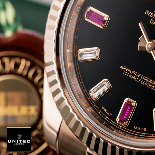 Rolex Day-Date II 218235 "Black Dial" Premium Replica 1:1 Rolex Day-Date II 218235 Replica Gem-Set Indices