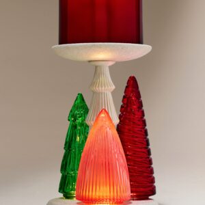 Glass Light-up Tree Pedestal