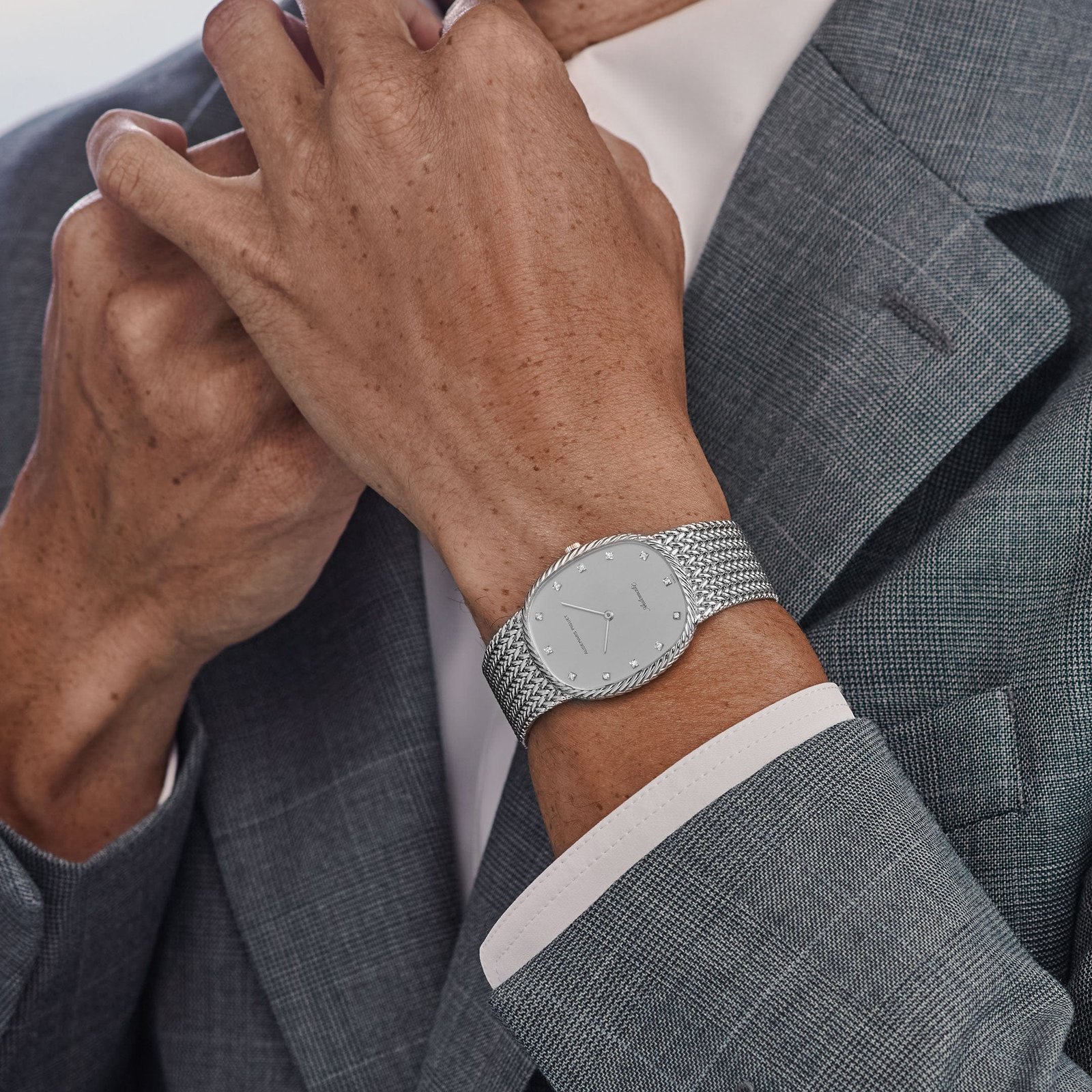 Audemars Piguet Jumbo Ellipse White Gold Silver Diamond Dial Automatic - Image 5