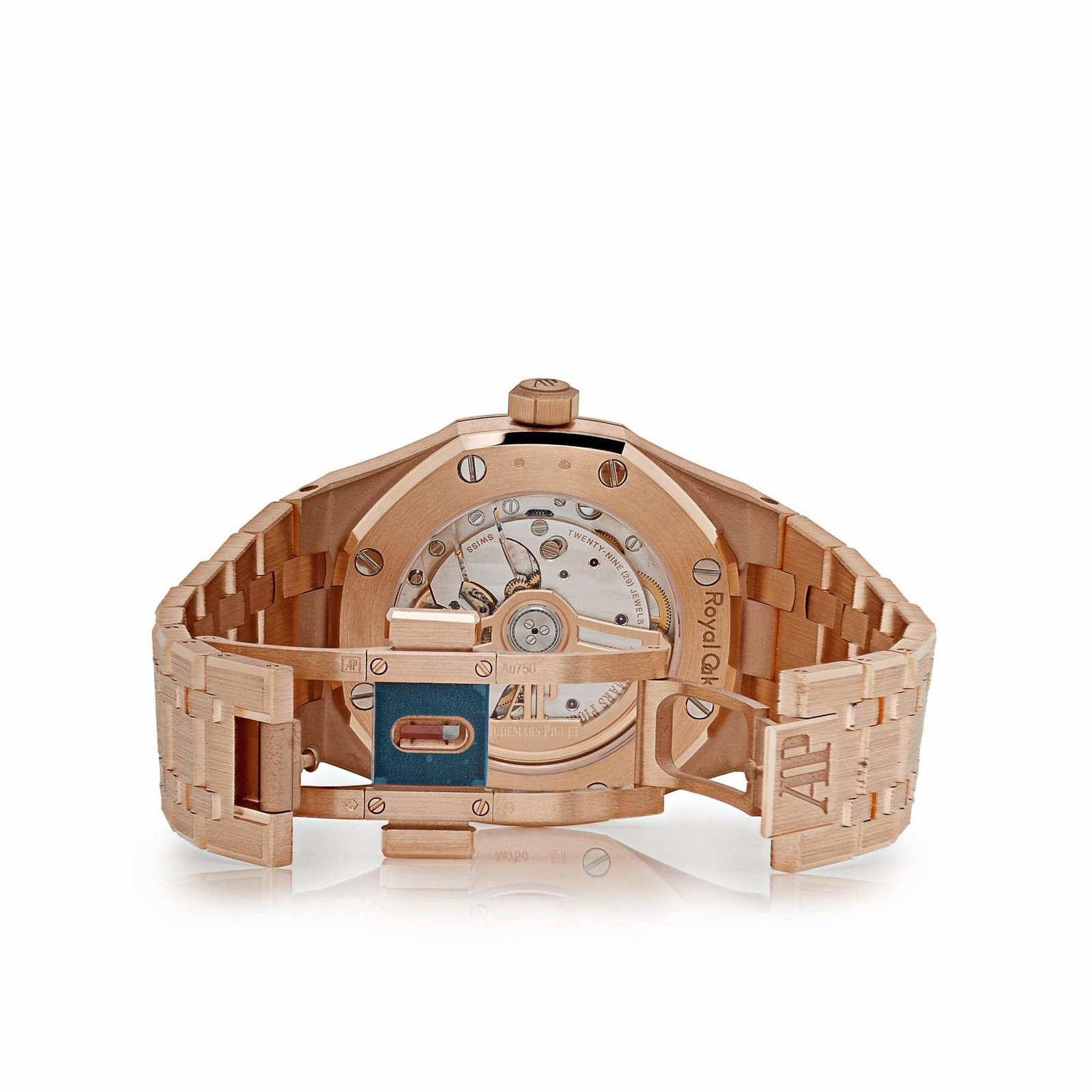 Audemars Piguet Royal Oak 15551OR.ZZ.1356OR.06 Selfwinding Rose Gold Khaki Green Dial - Image 7