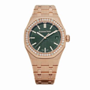 Audemars Piguet Royal Oak 15551OR.ZZ.1356OR.06 Selfwinding Rose Gold Khaki Green Dial