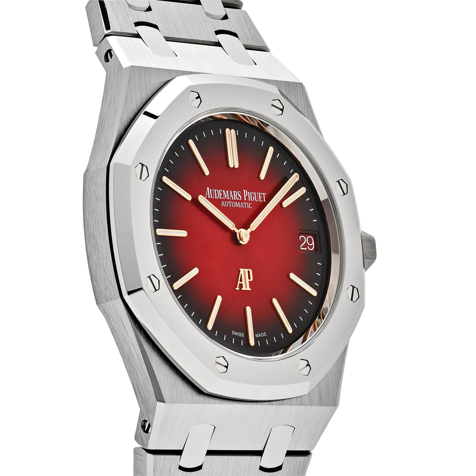 Audemars Piguet Royal Oak 16202XT.OO.1240XT.01 'Jumbo' Extra-Thin Titanium Burgundy Dial - Image 5