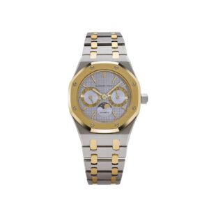 Audemars Piguet Royal Oak 25594SA.OO.0789SA.01 Day-Date Moonphase Yellow Gold Stainless Steel Silver Dial (1994)