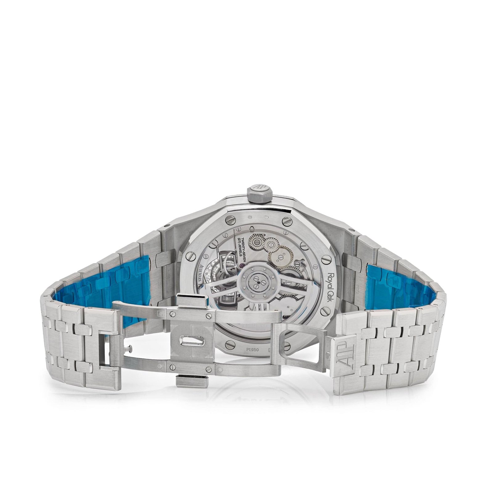 Audemars Piguet Royal Oak 26535PT.ZZ.1220PT.01 Selfwinding Flying Tourbillon Platinum Light Blue Dial - Image 6