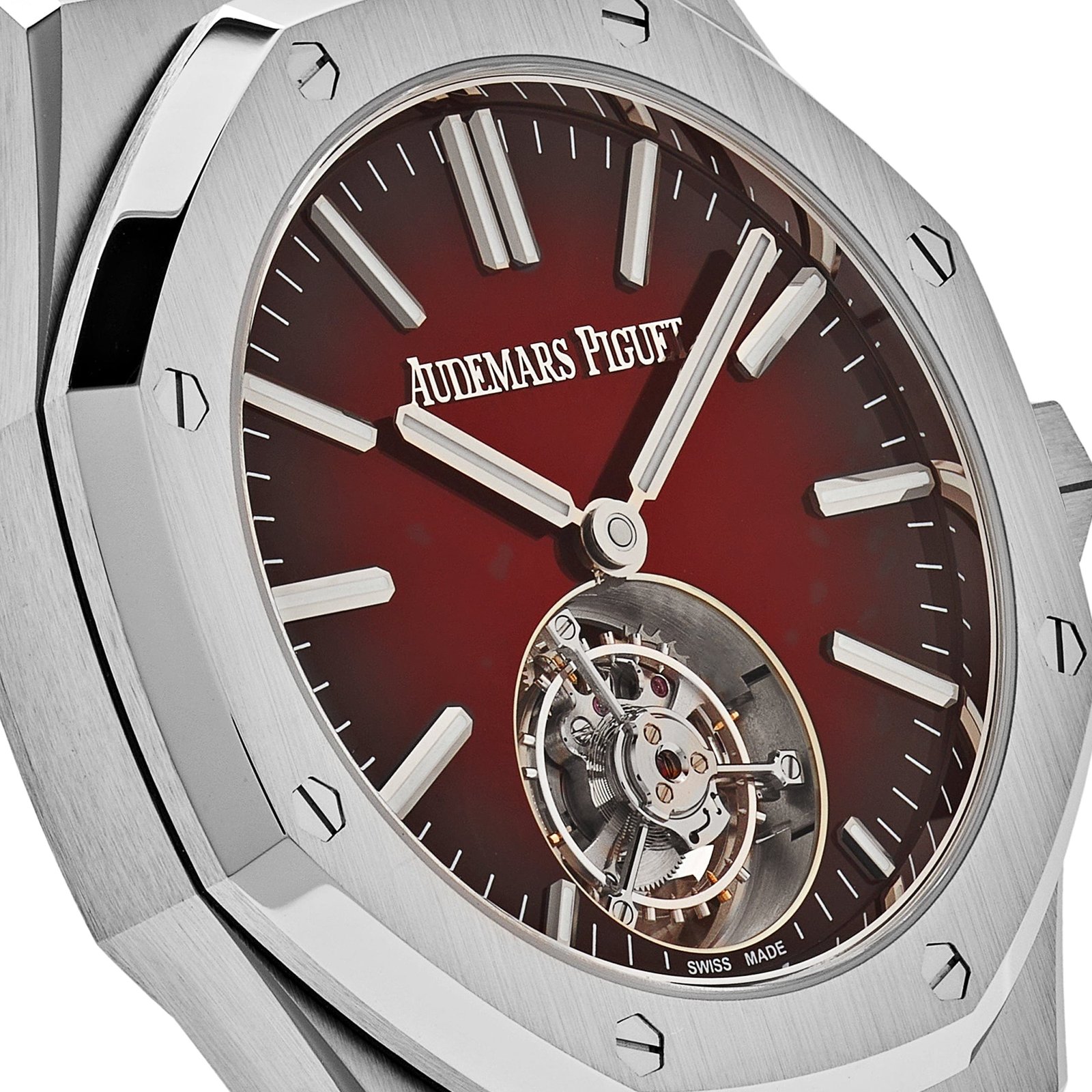 Audemars Piguet Royal Oak 26730ST.OO.1320ST.05 Selfwinding Flying Tourbillon Red Burgundy Stainless Steel - Image 5