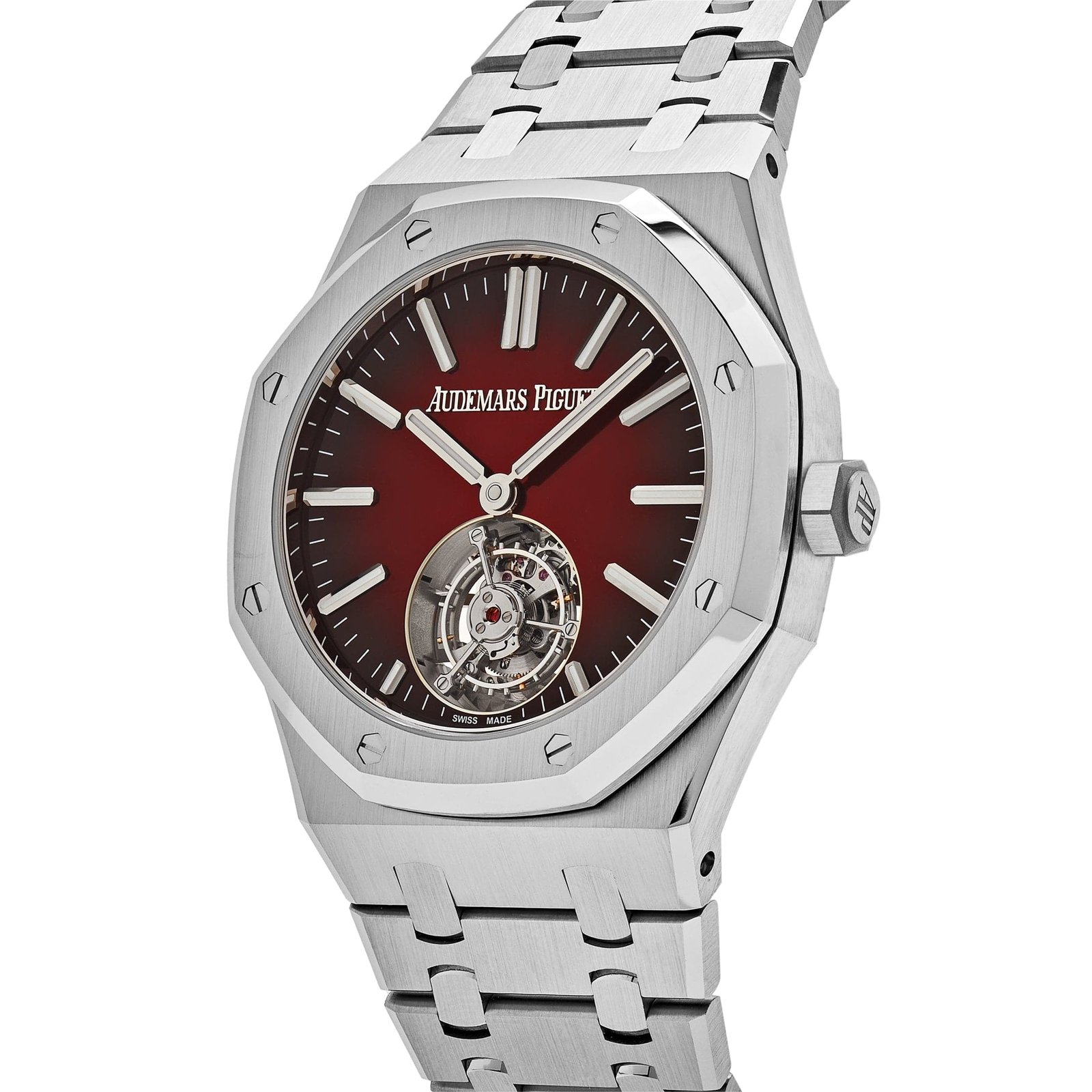 Audemars Piguet Royal Oak 26730ST.OO.1320ST.05 Selfwinding Flying Tourbillon Red Burgundy Stainless Steel - Image 4
