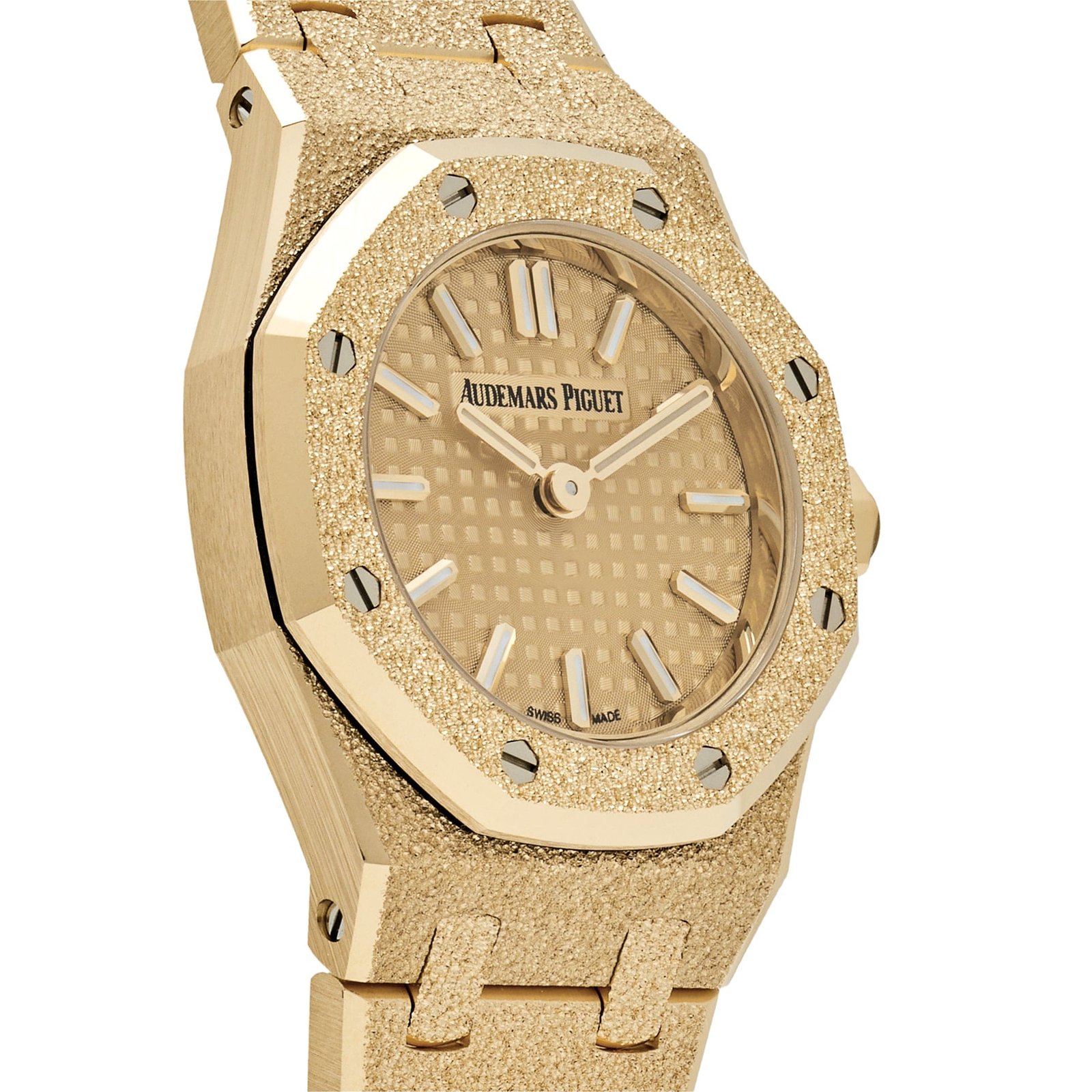 Audemars Piguet Royal Oak 67630BA.GG.1312BA.01 'Mini' Frosted Yellow Gold Quartz - Image 4