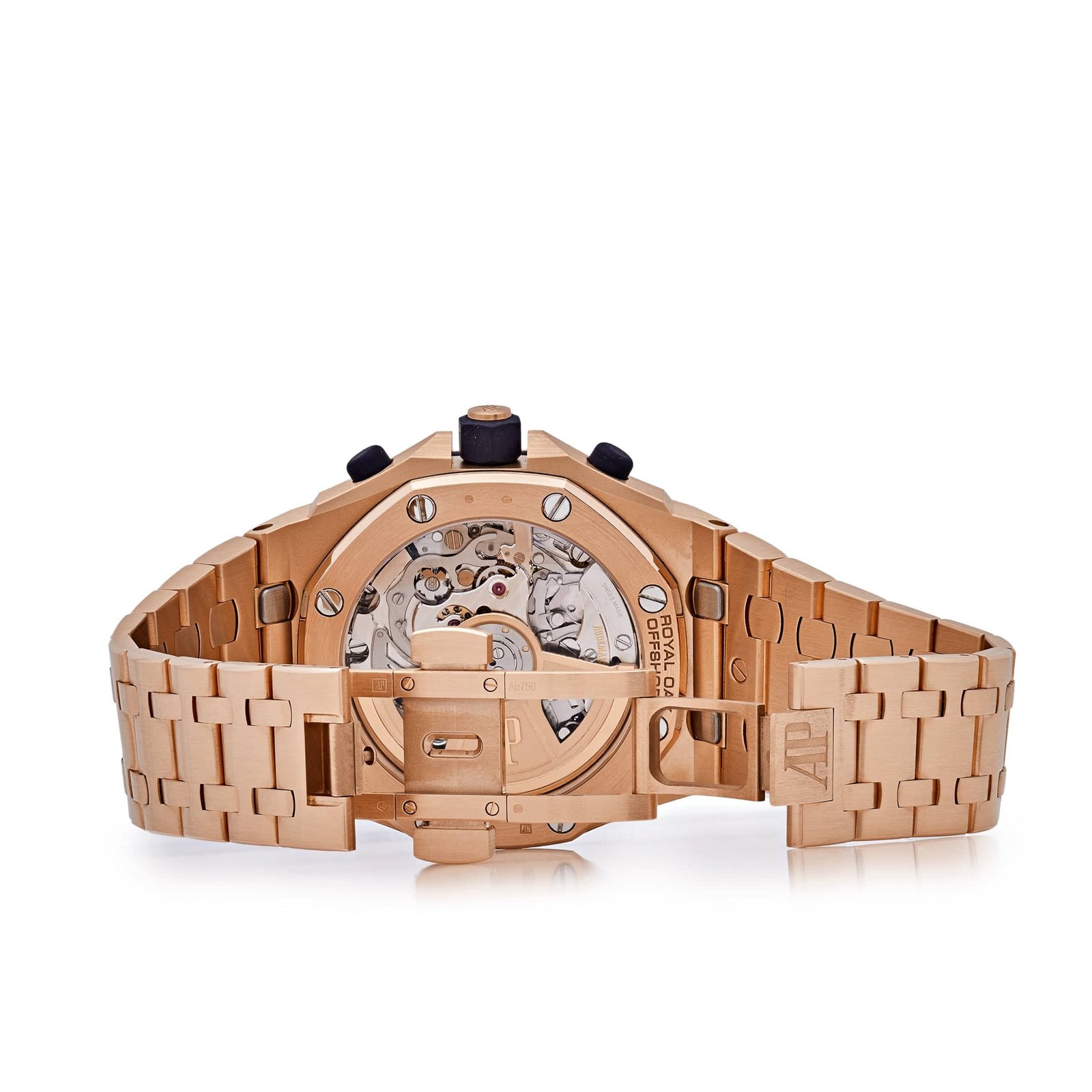 Audemars Piguet Royal Oak Offshore 26238OR.OO.2000OR.01 Chronograph 'Brick' Rose Gold Blue Dial (2024) - Image 5
