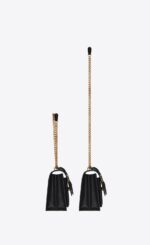 YSL Sunset Medium Chain Bag In Coated Bark Leather