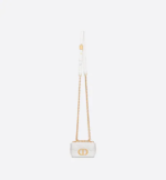 MICRO DIOR CARO BAG Latte Supple Cannage Calfskin