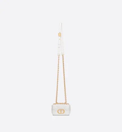 MICRO DIOR CARO BAG Latte Supple Cannage Calfskin