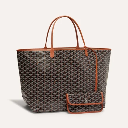 GOYARD Saint Louis GM Bag-Black & Tan