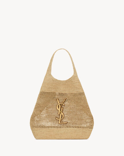 YSL ICARE IN RAFFIA