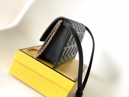 Fendi Compact Baguette Bag in Lambskin – Elegant Multi-Way Carry Luxury Design