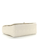CHRISTIAN DIOR Lambskin Cannage Large Caro Bag Ivory