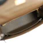 Hermès Kelly Sellier 25 Vert Olive Epsom Gold Hardware