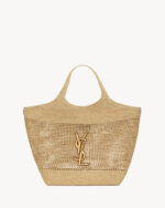 YSL ICARE IN RAFFIA